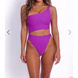SKATIE Nicole One-Piece in Vacay (Berry/Purple)